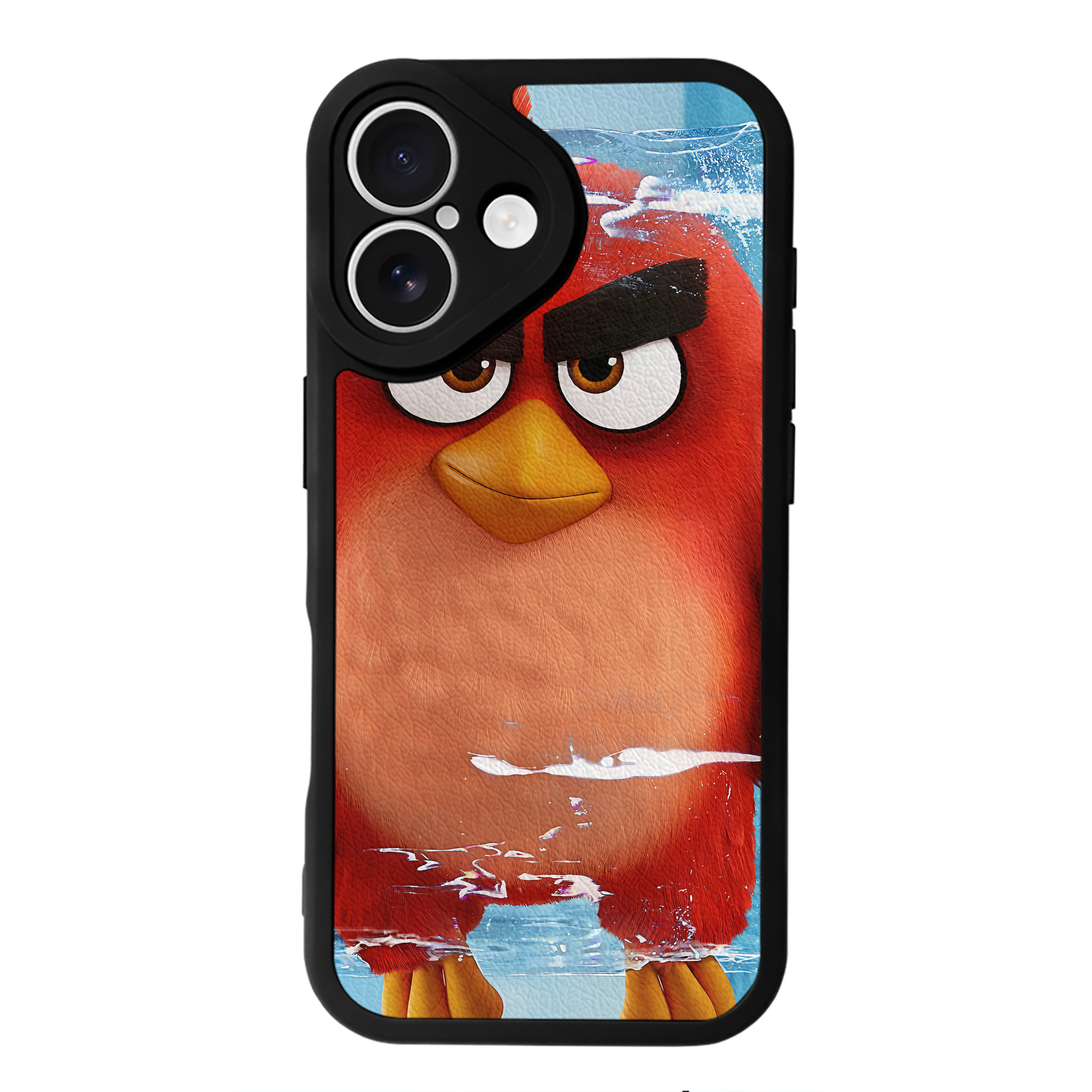 （画像用） Angry Birds アングリーバード 【iPhone 16シリーズ対応】シリコンスマホケース（レザー調） 材質：シリコン